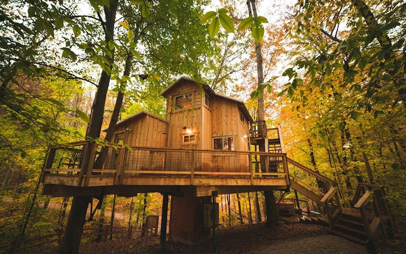 Best Treehouse Rentals in Ohio - White Oak Treehouse