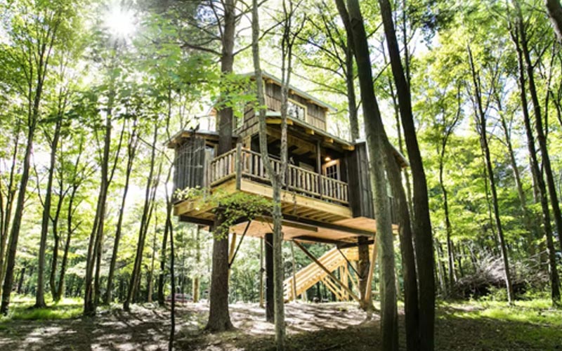 Treehouse Rentals In Ohio - Moonlight Treehouse 