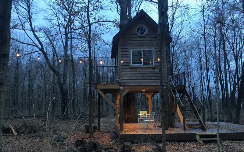 Treehouse Rentals In Ohio - Treehouse Getaway Xenia