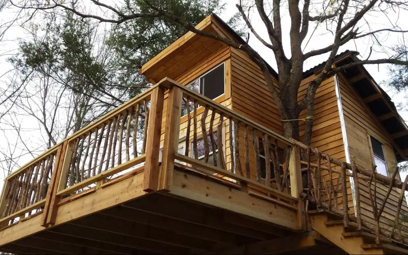 Treehouse Rentals In Oklahoma - The Hummingbird Treehouse