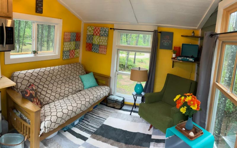 Treehouse Wisconsin - TreeTop Tiny House interior