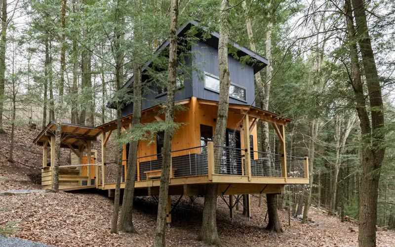 Treehouse Rentals In Vermont - Modern treehouse Vermont