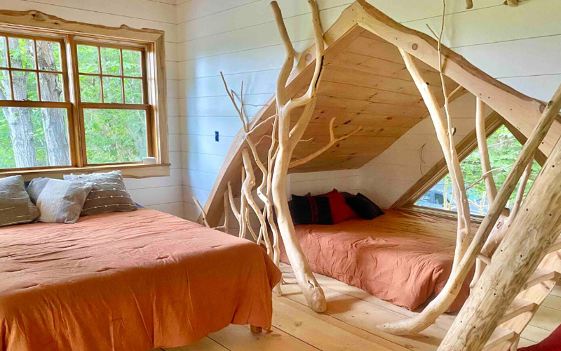Big Treehouse At Bliss Ridge Farm - bedroom