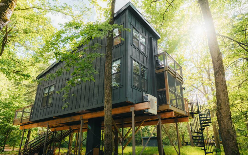 Treehouse rentals in Illinois - Treehouse 1 - Treehouses at Starved Rock