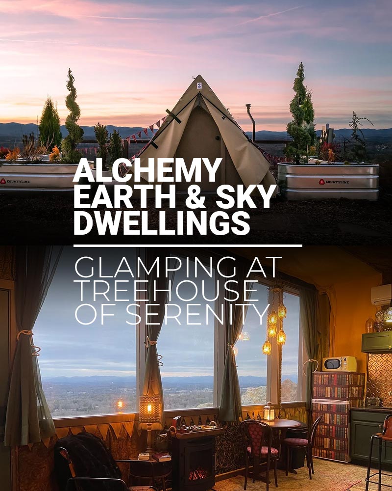 Alchemy glamping - Earth & Sky Dwellings - Treehouses of Serenity - Featured