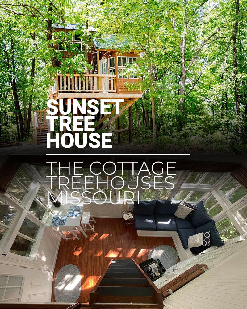Sunset Tree House - The Cottage Treehouses - Featured Image