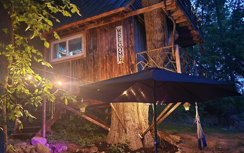 Treehouse rentals in Michigan - The Air TreeNbee 02