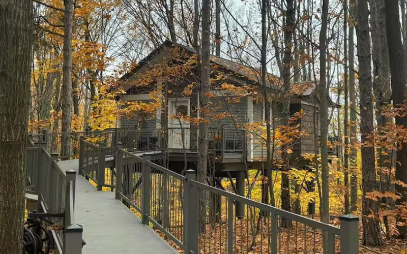 Treehouse rentals in Michigan - Tree House Ridge - Hoffmann Haus