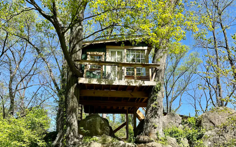 Treehouse rentals in West Virginia - Cozy West Virginia Treehouse