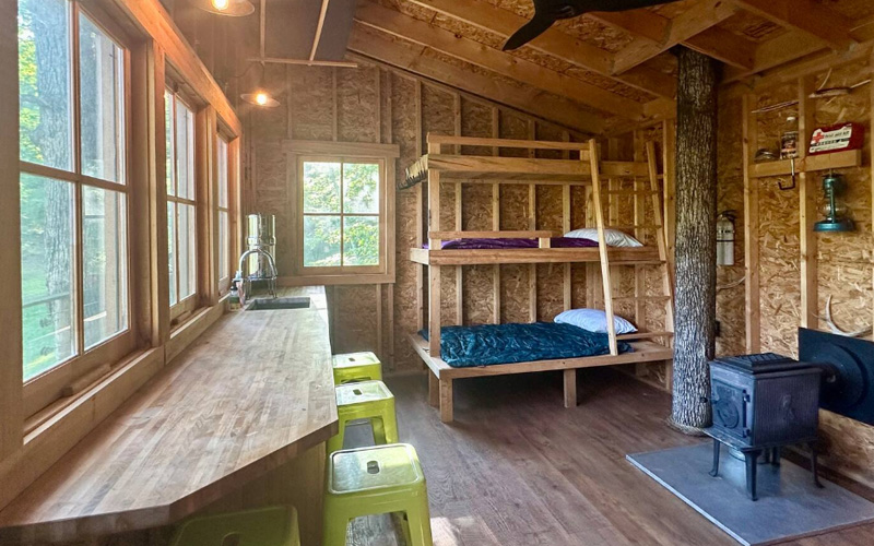 Lost River Solar Treehouse interior